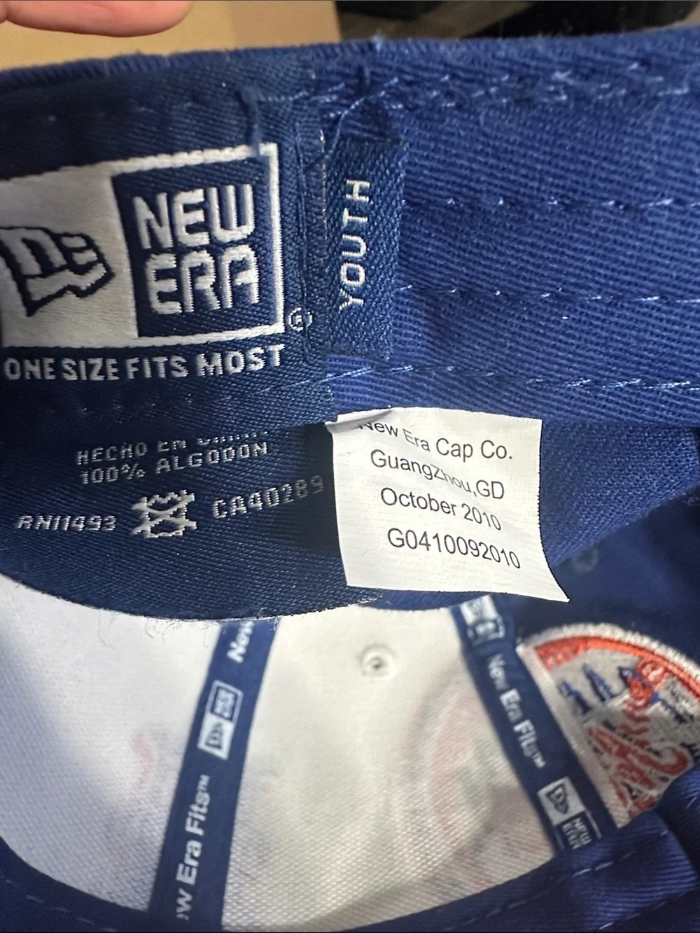 Youth New York Cap w/ Dual Logos & Custom CJ Embroidery .